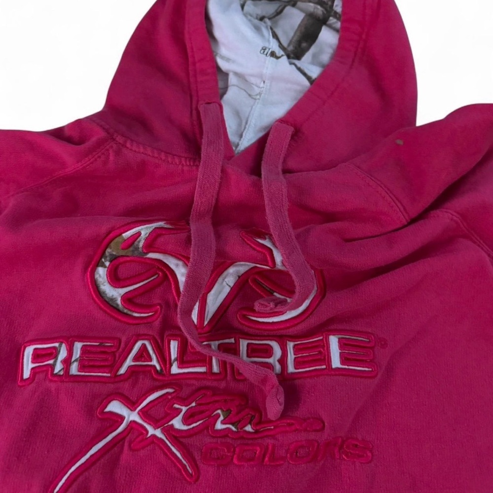 Realtree Red Pullover Hoodie with Camo Trim